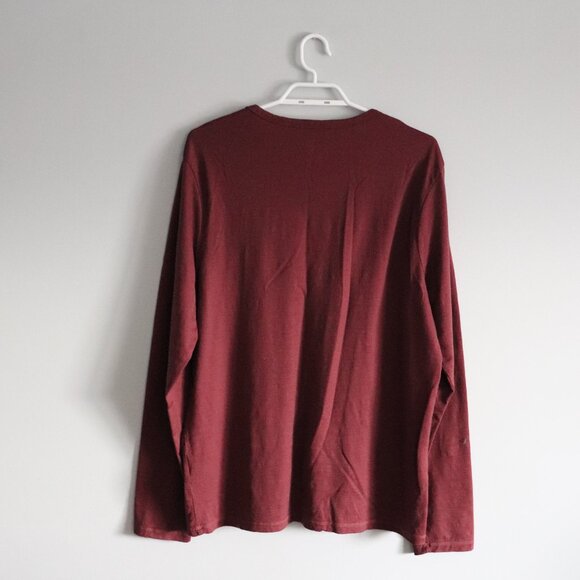 True North 100% Merino Wool Lrg Red Base Layer Long Sleeve Crewneck Top - Picture 2 of 11